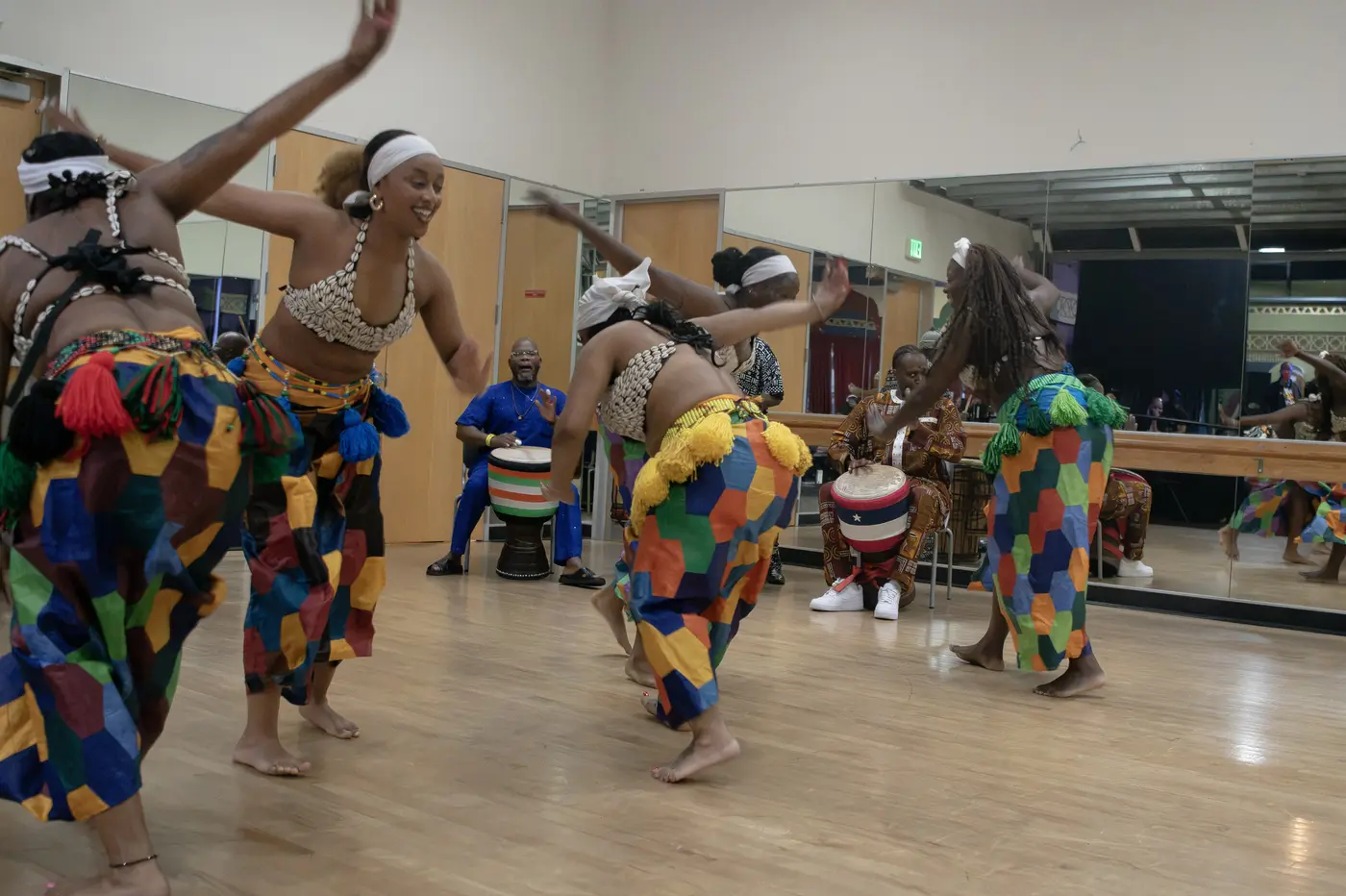 Diamano Coura West African Dance Company performers at Coliseum 60